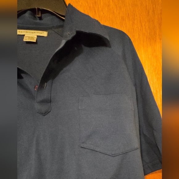 Knightbridge Classic Dark Navy Polo Shirt SzL Like New - Picture 3 of 6